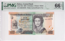 Belize, 10 Dollars, 2007, UNC, p68c