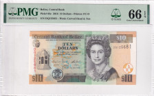 Belize, 10 Dollars, 2016, UNC, p68e