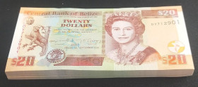 Belize, 20 Dollars, 2020, UNC, p69g, BUNDLE
