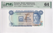 Bermuda, 1 Dollar, 1970, UNC, p23a