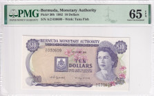 Bermuda, 10 Dollars, 1982, UNC, p30b