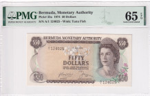 Bermuda, 50 Dollars, 1974, UNC, p34a