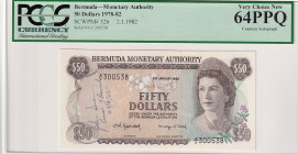 Bermuda, 50 Dollars, 1982, UNC, p32b