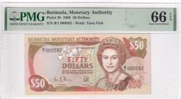 Bermuda, 50 Dollars, 1989, UNC, p38