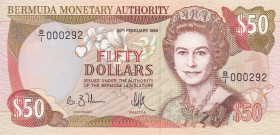 Bermuda, 50 Dollars, 1989, UNC, p38