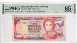 Bermuda, 100 Dollars, 1997, UNC, p49a