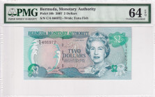 Bermuda, 2 Dollars, 2007, UNC, p50b