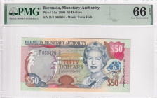 Bermuda, 50 Dollars, 2000, UNC, p54a