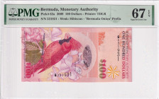 Bermuda, 100 Dollars, 2009, UNC, p62a
