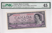 Canada, 10 Dollars, 1954, XF, p32a