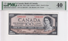 Canada, 100 Dollars, 1954, XF, p35b
