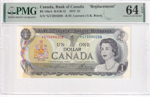 Canada, 1 Dollar, 1973, UNC, p46aA, REPLACEMENT
