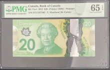 Canada, 20 Dollars, 2012, UNC, p71a-i