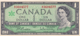 Canada, 1 Dollar, 1967, UNC, p84a