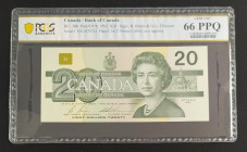 Canada, 20 Dollars, 1991, UNC, p97b