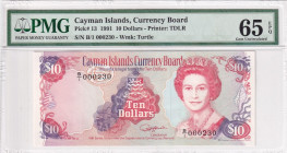 Cayman Islands, 10 Dollars, 1991, UNC, p13