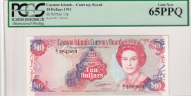 Cayman Islands, 10 Dollars, 1991, UNC, p13b
