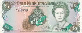 Cayman Islands, 5 Dollars, 1996, AUNC, p17a