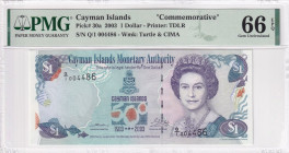 Cayman Islands, 1 Dollar, 2003, UNC, p30a