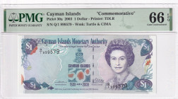 Cayman Islands, 1 Dollar, 2003, UNC, p30a