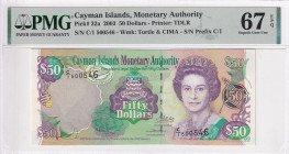 Cayman Islands, 50 Dollars, 2003, UNC, p32a