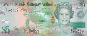 Cayman Islands, 5 Dollars, 2010, UNC, p39a