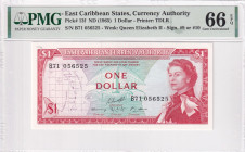 East Caribbean States, 1 Dollar, 1965, UNC, p13f