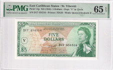 East Caribbean States, 5 Dollars, 1965, UNC, p14q