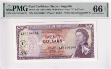 East Caribbean States, 20 Dollars, 1965, UNC, p15n