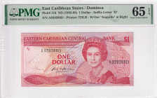 East Caribbean States, 1 Dollar, 1985/1988, UNC, p17d