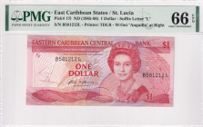 East Caribbean States, 1 Dollar, 1985/1988, UNC, p17l
