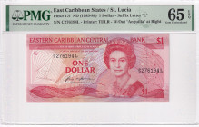 East Caribbean States, 1 Dollar, 1985/1988, UNC, p17l