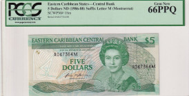 East Caribbean States, 5 Dollars, 1986/1988, UNC, p18m