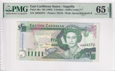 East Caribbean States, 5 Dollars, 1993, UNC, p26u