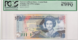 East Caribbean States, 10 Dollars, 1993, UNC, p27a
