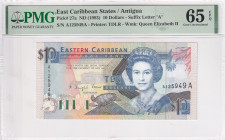 East Caribbean States, 10 Dollars, 1993, UNC, p27a