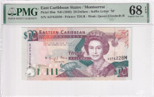 East Caribbean States, 20 Dollars, 1993, UNC, p28m