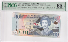 East Caribbean States, 10 Dollars, 2000, UNC, p38m