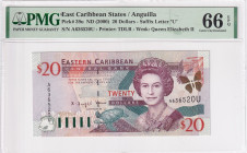East Caribbean States, 20 Dollars, 2000, UNC, p39u
