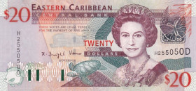 East Caribbean States, 20 Dollars, 2003, UNC, p44d