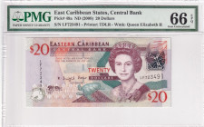 East Caribbean States, 20 Dollars, 2008, UNC, p49a