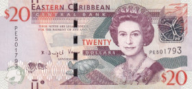 East Caribbean States, 20 Dollars, 2015, UNC, p53b