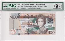 East Caribbean States, 100 Dollars, 2015, UNC, p55b