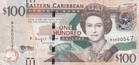 East Caribbean States, 100 Dollars, 2015, VF, p55b