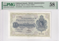 Falkland Islands, 1 Pound, 1982, AUNC, p8e