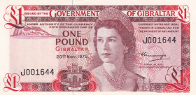 Gibraltar, 1 Pound, 1975, UNC, p20a