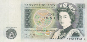 Great Britain, 1 Pound, 1984, UNC, p377b