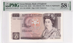 Great Britain, 10 Pounds, 1980/1984, AUNC, p379b