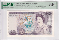 Great Britain, 20 Pounds, 1981/1984, AUNC, p380c