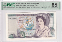 Great Britain, 20 Pounds, 1988/1991, AUNC, p380e